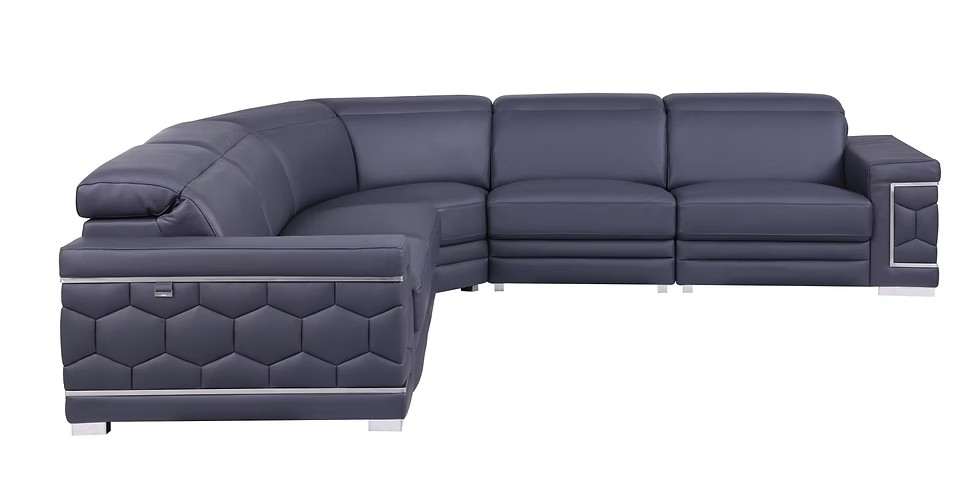 FAVO SECTIONAL - (WHITE & NAVY)