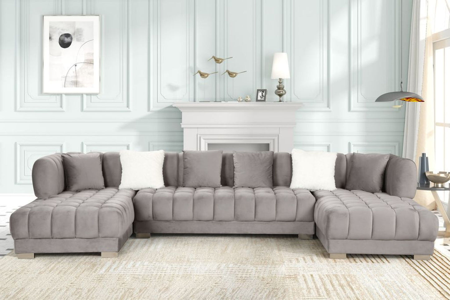 Meridian Sectional Grey