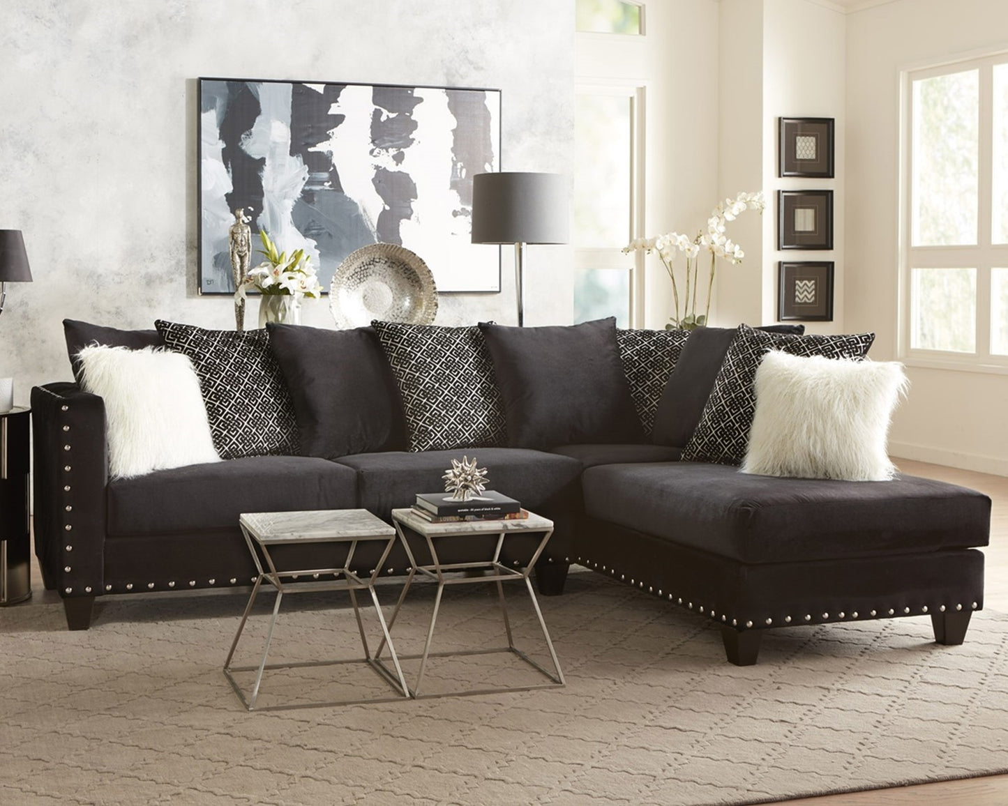Black Combo Sectional