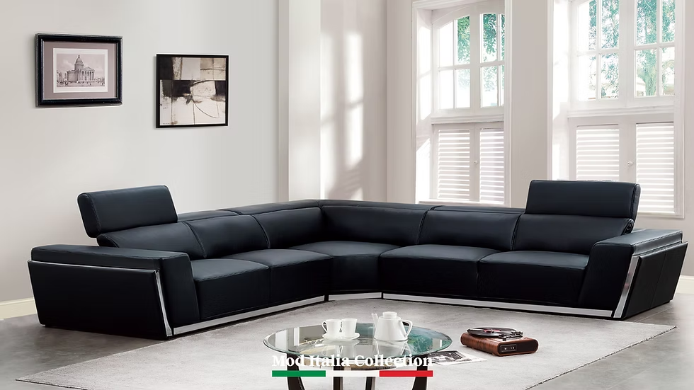 Domo - SECTIONAL (GREY, WHITE & BLACK)