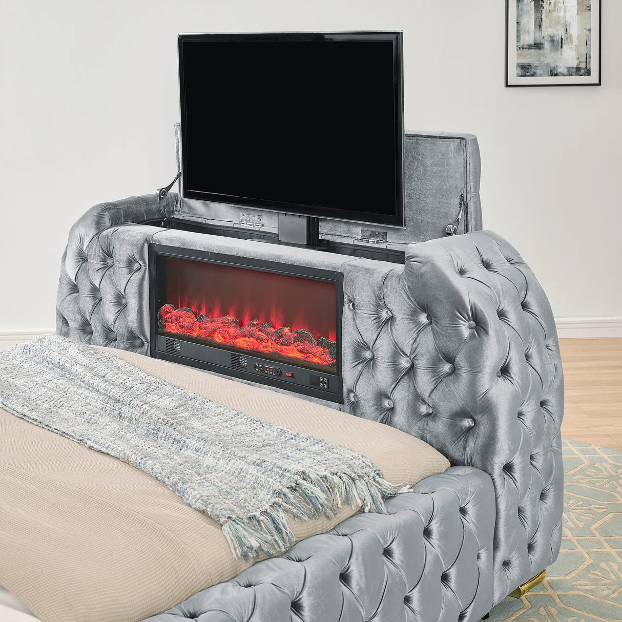 CAMA NATALIA CON CHIMENEA,TV ELEVADOR GIMNASIO