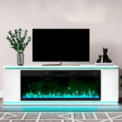 Cybele - Fireplace/TV Stand - White