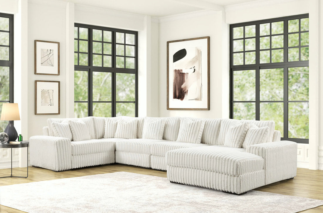 L CORD SECTIONAL WITH LARGE CHAISE