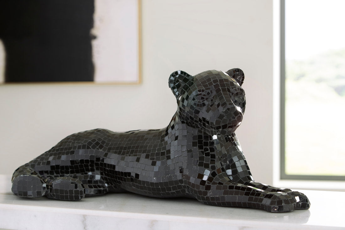 Black Disco Panther Firgurine