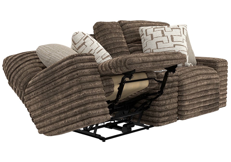 Lynx Mocha - Sofá reclinable y loveseat