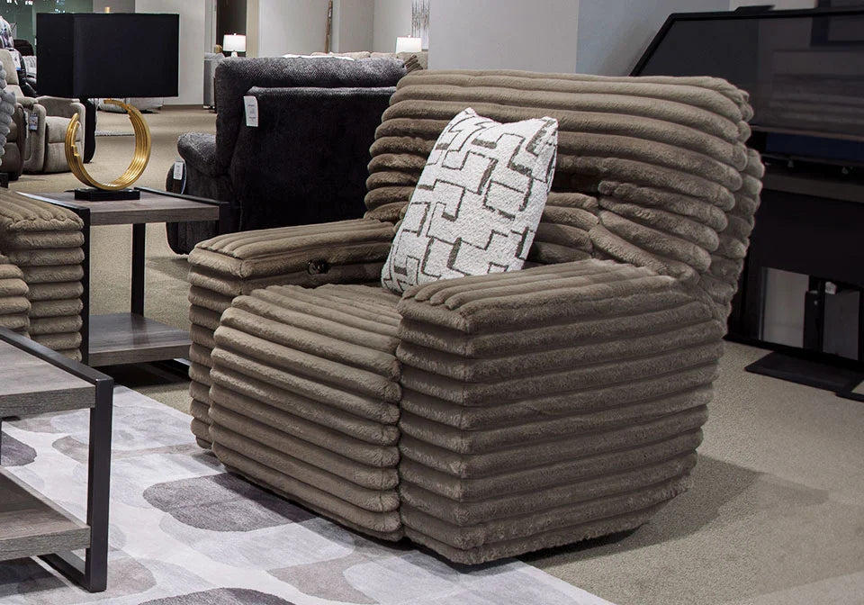 Lynx Mocha - Sofá reclinable y loveseat