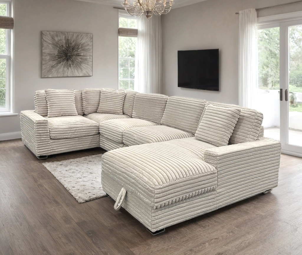L SECTIONAL W/STORAGE CHAISE