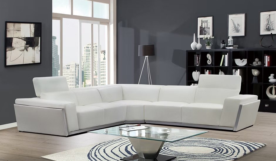 Domo - SECTIONAL (GREY, WHITE & BLACK)