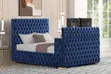 Future Blue Platform Bed - King