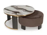 Brown/Brass Finish - COFFEE TABLES