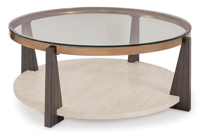 Glass tabletop w/solid wood
