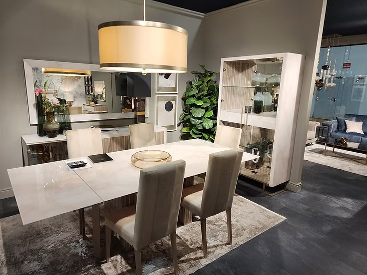 Luce Collection - 7PC DINING SET (6 CHAIRS AND TABLE)