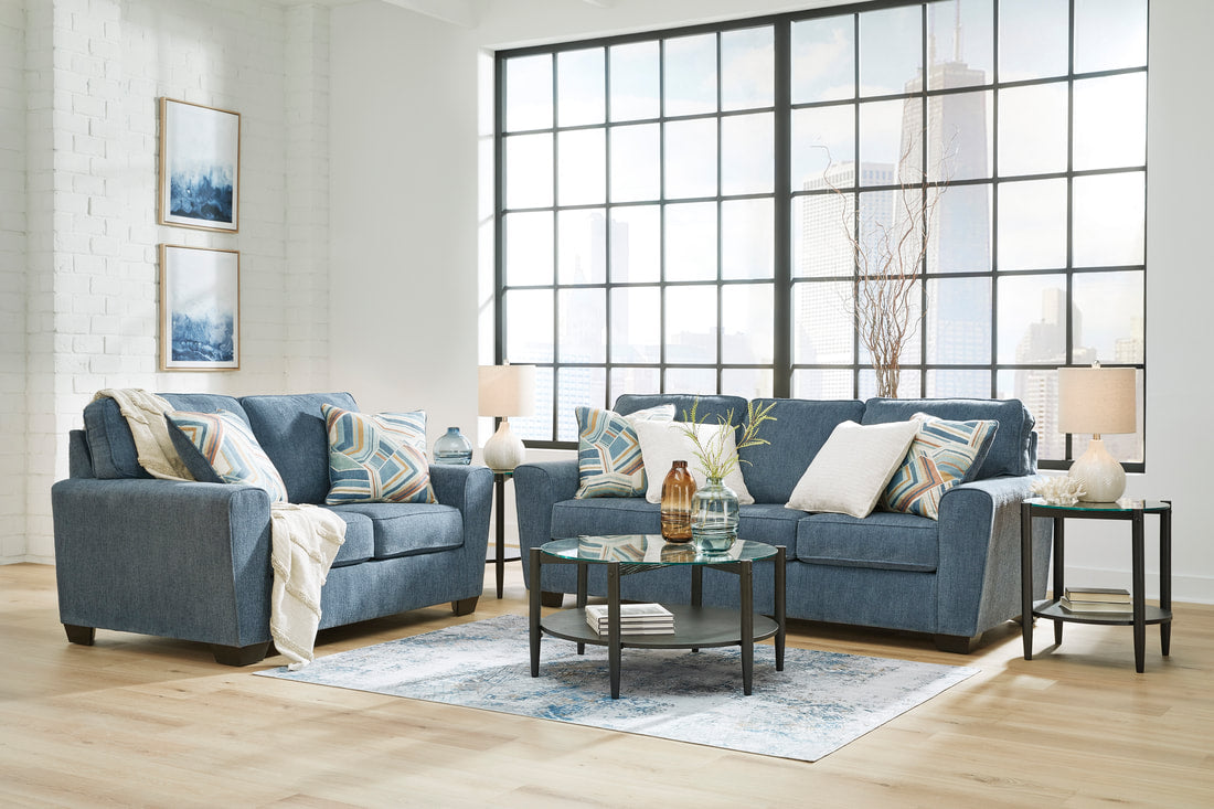 Ashley - Denim Sofa & Loveseat