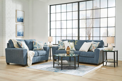 Ashley - Denim Sofa & Loveseat