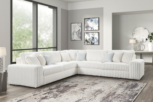 XL FLUFFY SECTIONAL W/OUT CHAISE