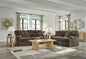 Chocolate - Fluffy Pillows Sofa & Loveseat