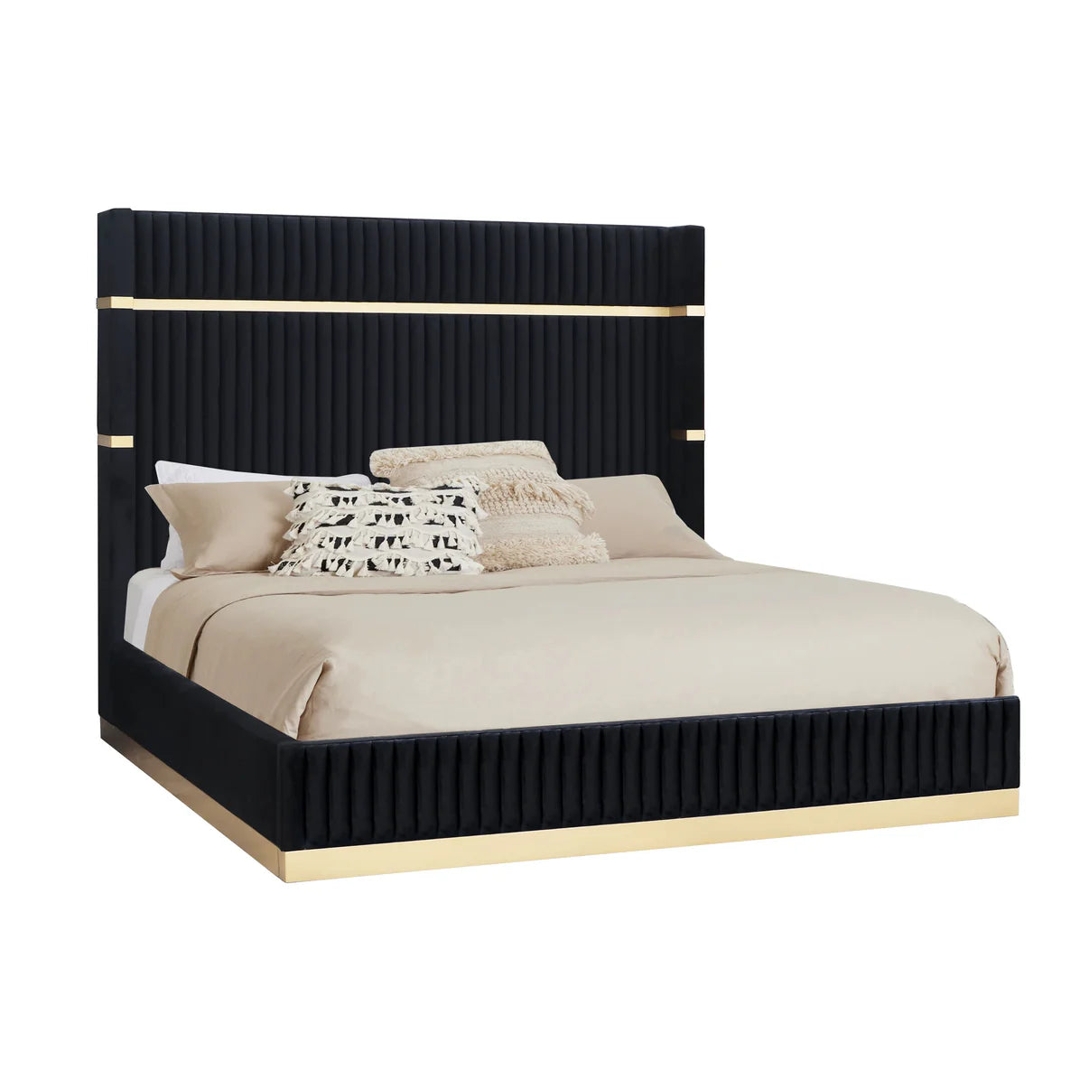 Evon Black 4-piece bedroom set