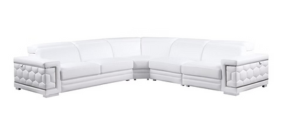 FAVO SECTIONAL - (WHITE & NAVY)