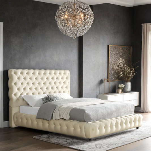 Dream Beige Platform Bed - King