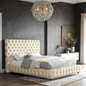 Dream Beige Platform Bed - King