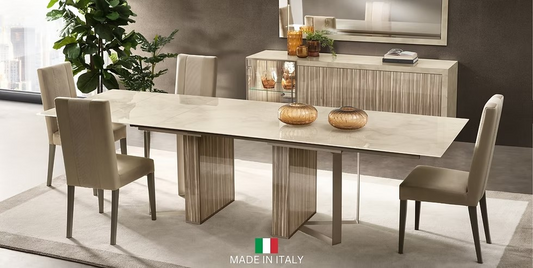 Luce Collection - 7PC DINING SET (6 CHAIRS AND TABLE)