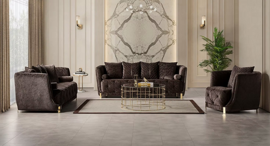 Elit Brown - Loveseat & Sofa
