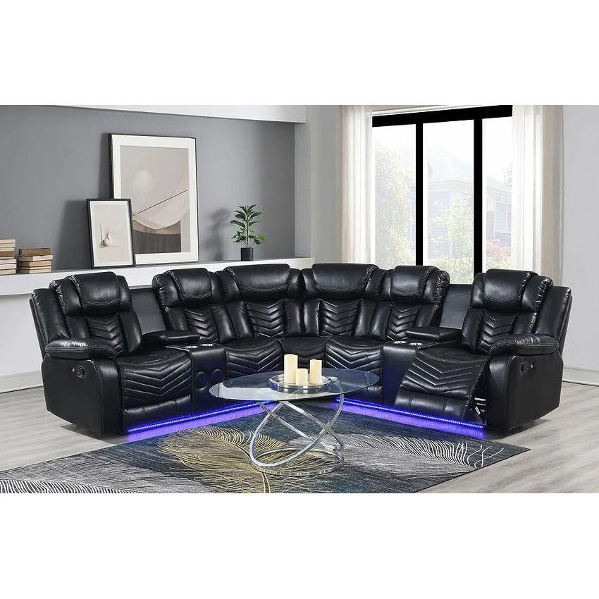 Lucky Charm Sectional (black)