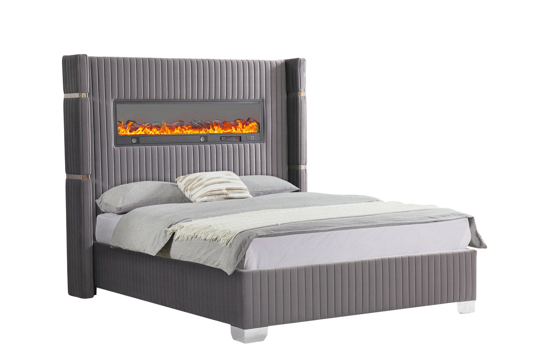 Romance Black Platform Bed