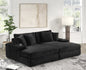 Double Chaise Lounge with Cupholder & Charging Port