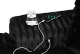 Double Chaise Lounge with Cupholder & Charging Port