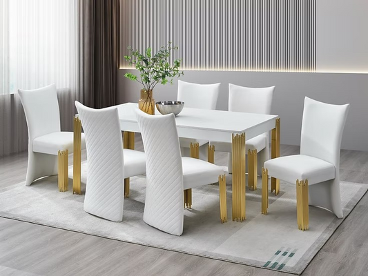 GLAMOR - 7 PIECE DINING SET