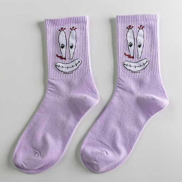 Cartoon Socks SpongeBob, Patrick, Star - Pure Cotton Tube Trend Socks