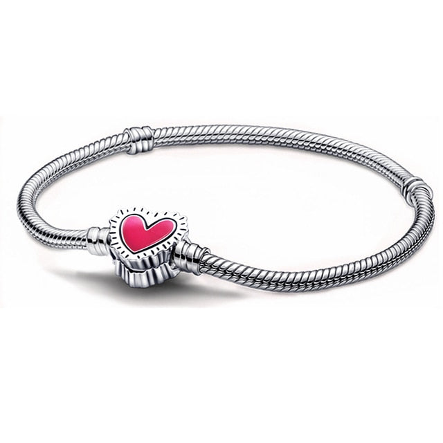 Bracelets - Character, Heart Clasps Charm Bracelets for Men & Women