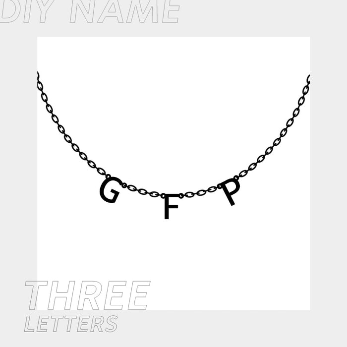 Customized Stainless Steel Name Necklace - Personalized Letter Choker Necklace/Pendant Nameplate