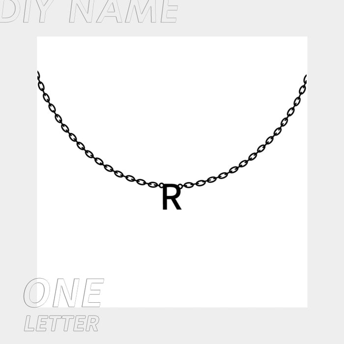 Customized Stainless Steel Name Necklace - Personalized Letter Choker Necklace/Pendant Nameplate