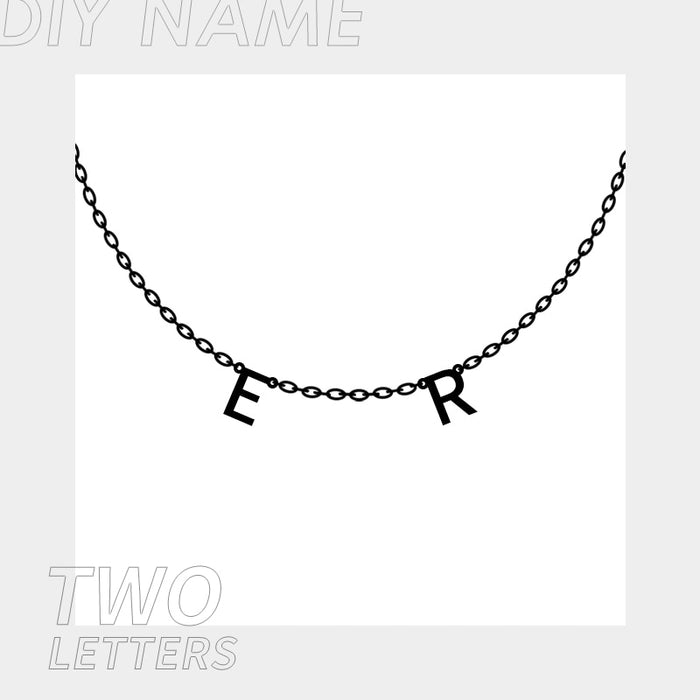 Customized Stainless Steel Name Necklace - Personalized Letter Choker Necklace/Pendant Nameplate