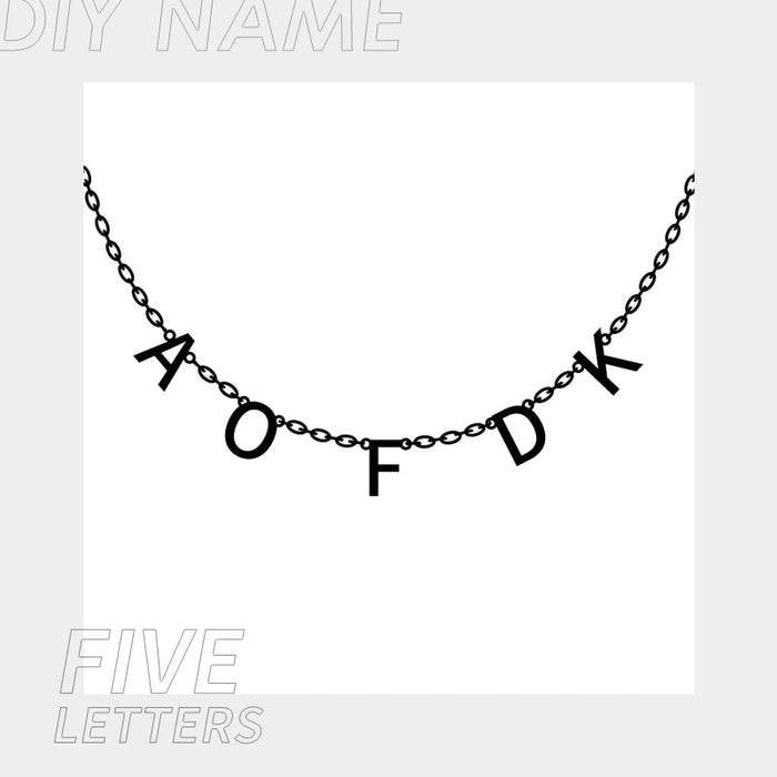 Customized Stainless Steel Name Necklace - Personalized Letter Choker Necklace/Pendant Nameplate