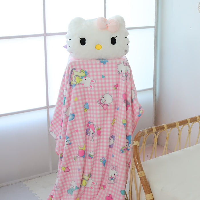 Big Size Hello Kitty Plush Toys - Hello Kitty Blanket Stuffed Pillow