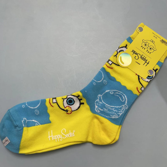 Cartoon Socks SpongeBob, Patrick, Star - Pure Cotton Tube Trend Socks