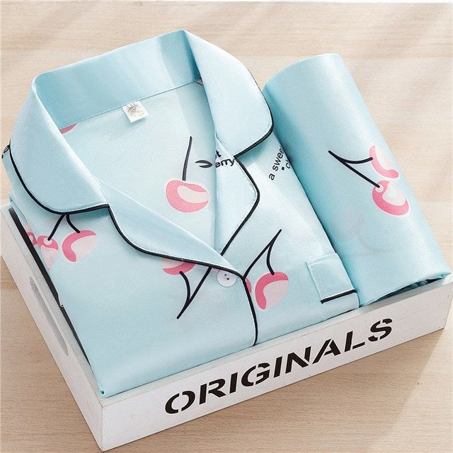 Women's Pajamas New Autumn/Spring Long Sleeve Sleepwear Set